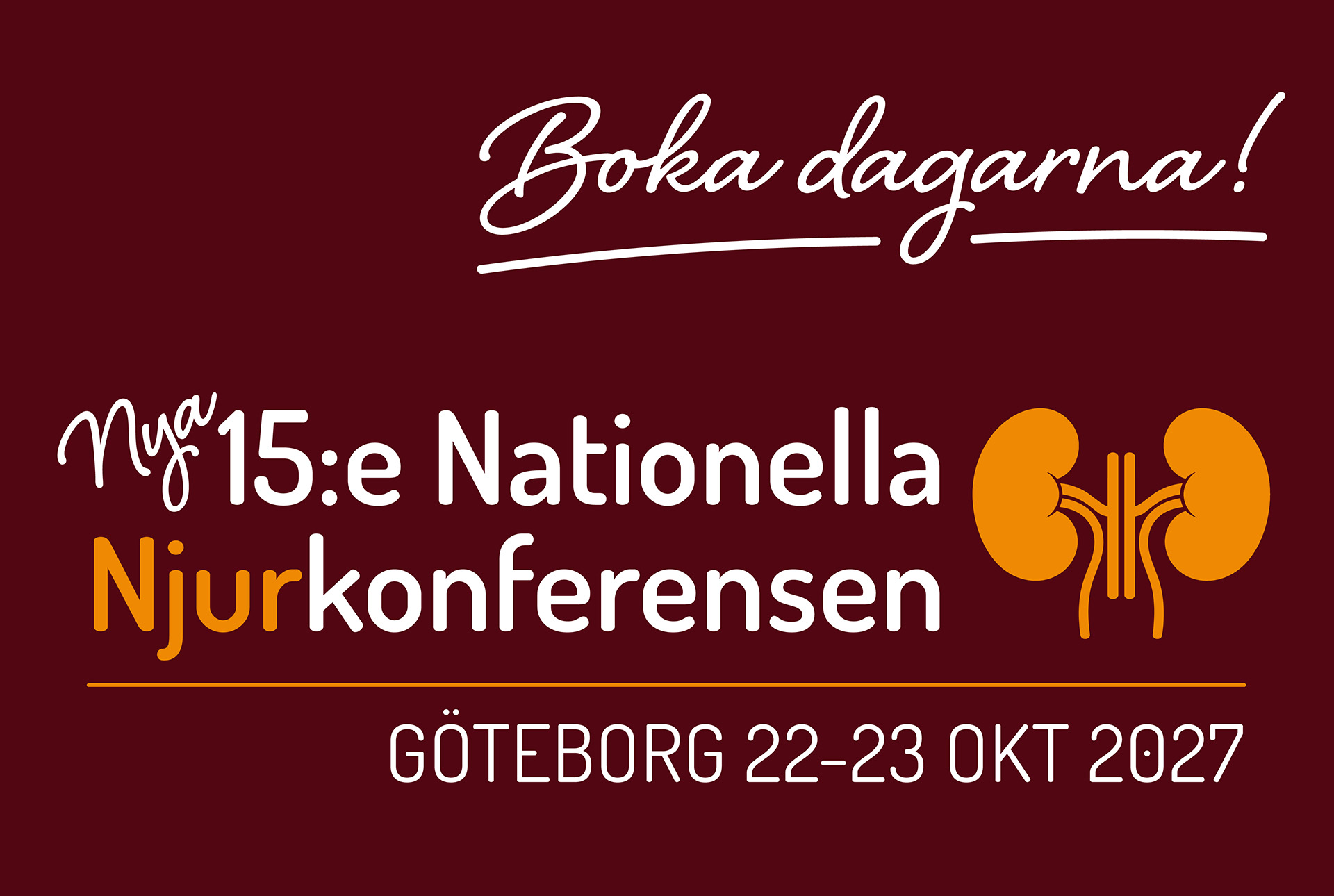Njurkonferensen 2027 - Boka dagarna